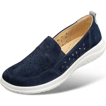 Dámská zdravotní obuv Dámské vzdušné polobotky, velurová useň, tmavě modrá: 40