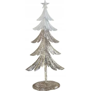 Obraz Kovový vánoční stromek 50 cm glamour