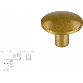Nábytkové kování Nábytková úchytka SIRO 2087F-30ZN83 antické zlato