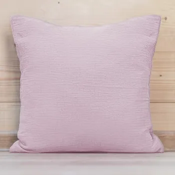 Povlak na dekorativní polštářek Mušelínový povlak na polštář MSN-021 Bledě fialový 35 x 45 cm