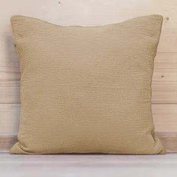 Povlak na dekorativní polštářek Mušelínový povlak na polštář MSN-024 Pískově béžový 40 x 40 cm