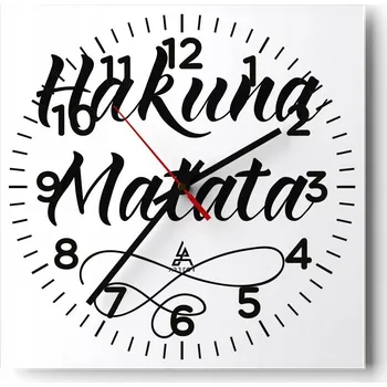 Hodiny Kuchyňské nástěnné hodiny 30x30 Typografie Skleněné hodiny do obýváku Moderní Tiché