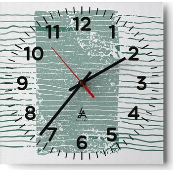 Hodiny Nástěnné hodiny do obýváku 40x40 Minimalistické Tiché Hodiny na skle Bez hlučnosti