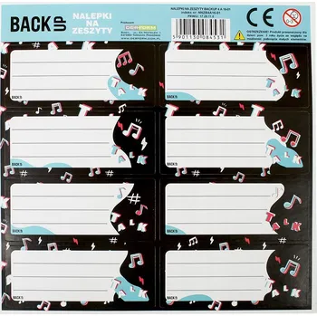 samolepka Samolepky na sešit Derform 1 ks