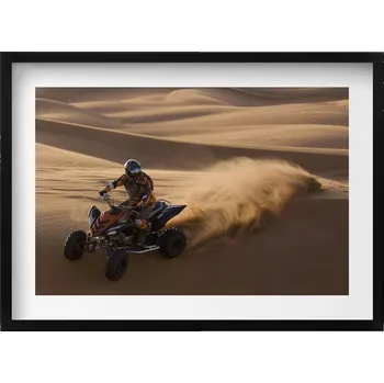 Obraz Dekorativní nástěnný obraz do pokoje Jízda na čtyřkolce pouští 70x50 cm