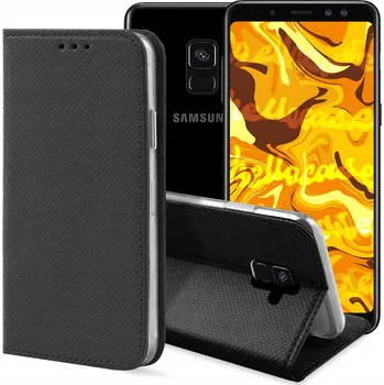 Pouzdro na mobilní telefon Pouzdro s klopou Hello Case pro Samsung Galaxy A8 2018, černé