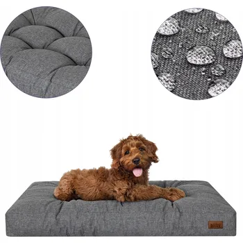 Pelíšek pro psa PillowPrim matrace pro psa šedá 90 cm x 70 cm