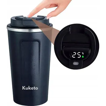 Termoska Termohrnek termoska na KÁVU ČAJ 380 ml LED DISPLEJ UKAZATEL TEPLOTY