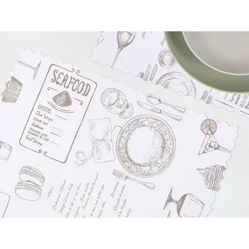 prostírání Dreamy Linens Prostírání teflonové, bílé Vintage culinary Dreamy Linens