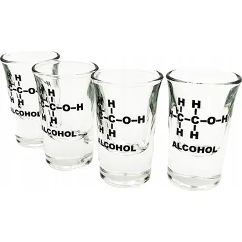 Sklenice Skleničky na likér, skleničky na tinktury, sklenice na vodku Toys4Boys bezbarvé 50 ml 4 ks