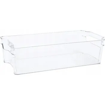 Dóza na potraviny Organizér, nádoba do lednice na potraviny, průhledný plast, 37,5 x 10 x 18 cm