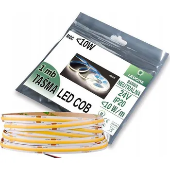 LED páska LED pásek COB 24V 10W 480 diod na metr Neon Neutrální 1m – stříháno z role 50m