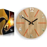 Nástěnné hodiny ModernClock béžové 33cm