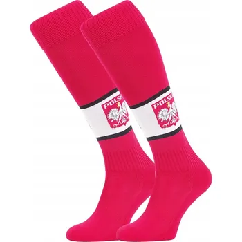Pánské ponožky Iskierka Fotbalové štulpny červené vel. 35-37