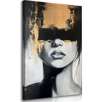 Obraz OBRAZ NA PLÁTNĚ PORTRÉT ŽENY NA ZEĎ DO OBÝVACÍHO POKOJE LOŽNICE GLAMOUR 20x30