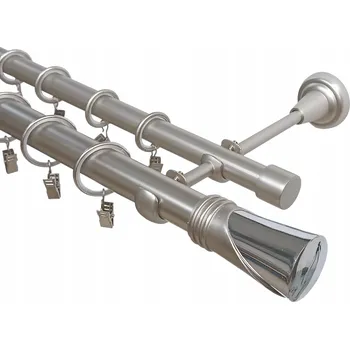 Garnýž GARNÝŽ KOVOVÉ 25+19mm MIX KONCOVEK SATÉN 360cm galvanizované