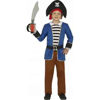 Karnevalový kostým KOSTÝM MALÝ PIRÁT LOUPEŽNÍK S KLOBOUKEM 146