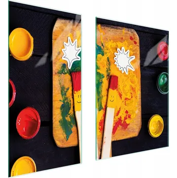 Kuchyňské prkénko Krájecí deska TMK ArtDeko sklo 2 ks