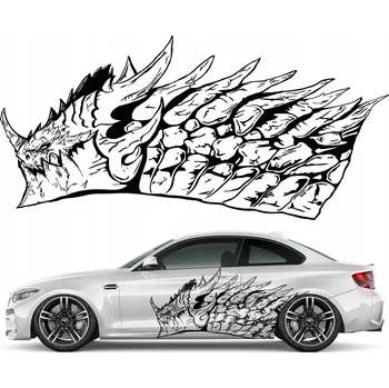 Samolepicí dekorace na vozidlo SAMOLEPKA na auto MOTIV DRAK DRAGON 188 x 92 cm