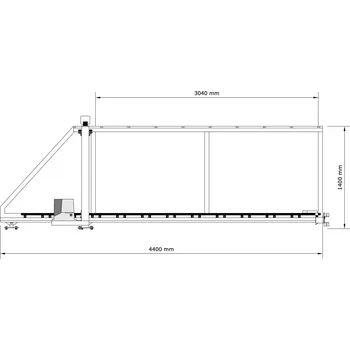 brána Samonosná brána do 3m SB 3x1,4 Auto - pozinkovaná s pohonem