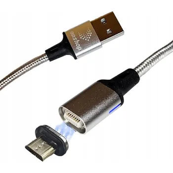 Datový kabel Kabel Onshop USB - microUSB typ B 2 m stříbrný