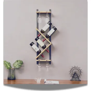 Stojan na víno Nástěnný stojan na víno, závěsná police na víno
