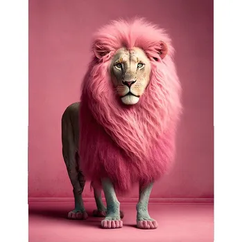 Obraz Obraz plakát na zeď bez rámu 40x50 lev foto plakáty do obýváku ložnice