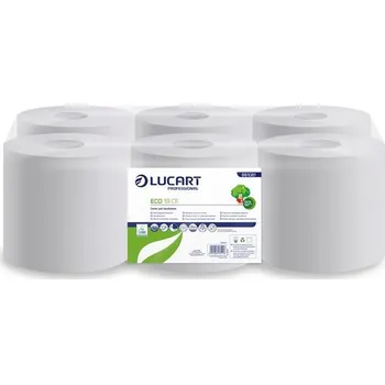 Papírový ručník Papírové utěrky celulóza Lucart v balení 6 ks bílé