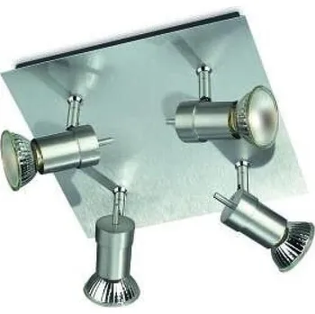 Nástěnné svítidlo Philips Titan 55084/48/PN 4xGU10 hliník + DOPRAVA ZDARMA