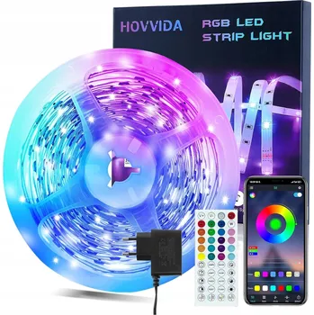 LED páska LED pásek 5M HOVVIDA RGB DÁLKOVÝ OVLADAČ APLIKACE IOS ANDROID