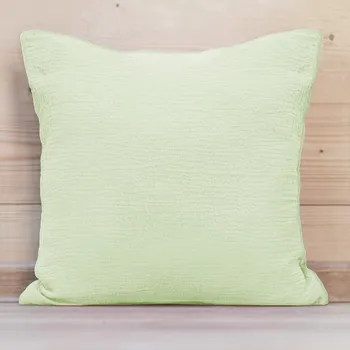 Povlak na polštářek Mušelínový povlak na polštář MSN-030 Pastelově pistáciový 50 x 60 cm
