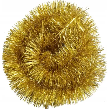 Vánoční dekorace Vánoční řetěz 2M zlatý DEKORACE POLSKÁ VÝROBA GOLIAT