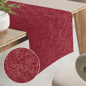 ubrus Teflonový běhoun na stůl TF-036 Venezia vínově červený 20x140 cm