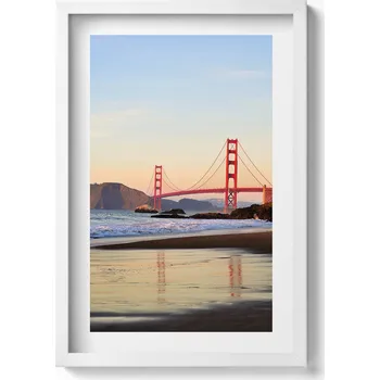 Obraz Obraz v rámu na zeď Most Golden Gate Bridge krajina 40x60 cm