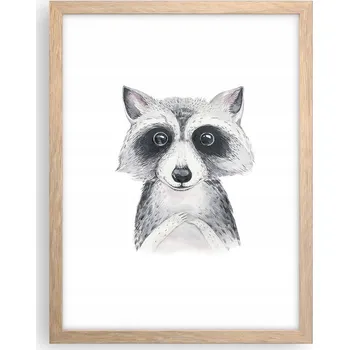 Obraz Obraz plakát v rámu světlý dub do obýváku 30x40 pro děti plakáty na zeď