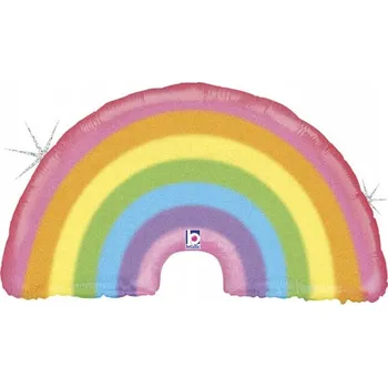 Balónek Fóliový balónek holografický BROKÁT duhový