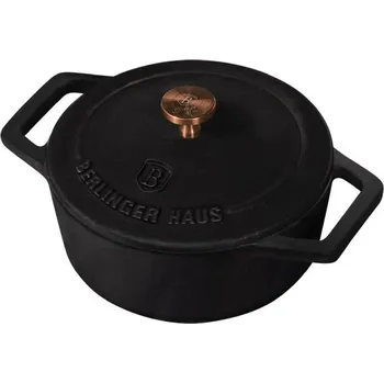 Hrnec BERLINGERHAUS Pekáč litinový s poklicí 12 cm Black Rose Collection BH-6490
