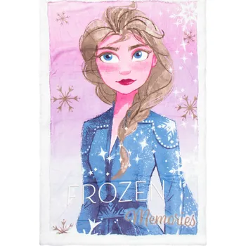 Dětská deka Dětská deka, plyšová deka s medvídkem Coral LEDOVÉ KRÁLOVSTVÍ FROZEN 90x140 cm