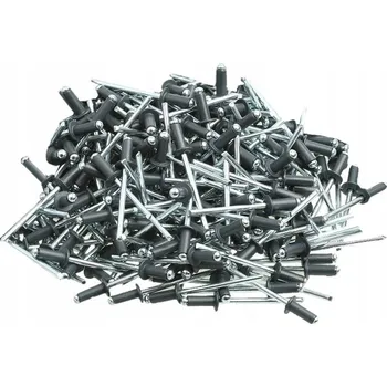 Nýt TRHACÍ NÝTY 4 x 10 ŠEDÉ RAL 7016 100 kusů HLINÍK / OCEL TRHACÍ NÝT