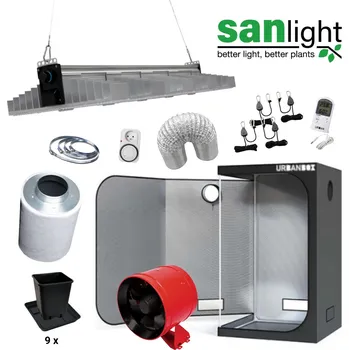 Pěstební box higarden LED Set Sanlight EVO 5-100 340W - 100x100x200cm