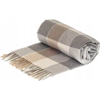 Prostěradlo Deka Rena Home bavlna 130 cm x 190 cm šedá