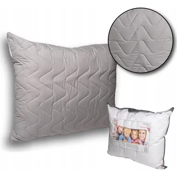 Polštář POLŠTÁŘ VYSOKÁ ANTI-ALERGICKÝ NA SPANÍ ŠEDÝ CELOROČNÍ | 50x60cm