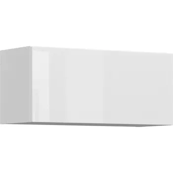 Kuchyňská skříňka Black red white GO-80/36-O horní skříňka pro vestavbu odsavače par kuchyně Top Line Barva korpusu skříněk: Černá mat, Zvolte barvu dvířek: Bílá lesk