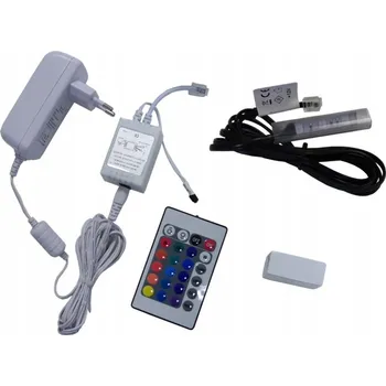 LED páska 1 x RGB LED klipy pro polic skel a klip KOMPLET