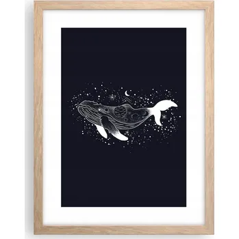 Obraz Obraz plakát v rámu světlý dub do obýváku 30x40 abstrakce plakáty na zeď