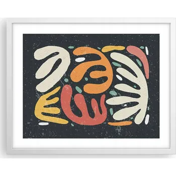 Obraz Obraz plakát na zeď v bílém rámu 50x40 boho foto plakáty do obývacího pokoje