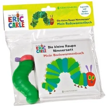 První čtění Die kleine Raupe Nimmersatt - Mein Badewannenbuch - Carle, Eric