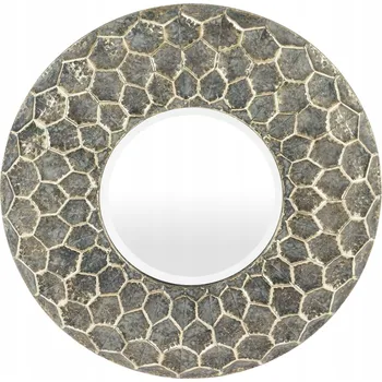 Zrcadlo Zrcadlo AP nástěnné kulaté kovový rám 680 x 680 mm