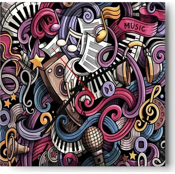 Hodiny Velké nástěnné hodiny na zeď 40x40 Hudba Skleněné hodiny Čtvercové Tiché