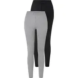 esmara® Dámské legíny s BIO bavlnou, 2 kusy (černá/šedá, M (40/42))